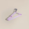 A simple and elegant Nordic-style bright purple hanger for home use, with a load-bearing, anti-slip and multi-functional design Application Scenario